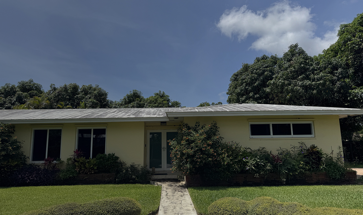 Freshly painted home exterior